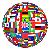 globe out of  flags